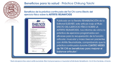 Artículo científico sobre ejercicio físico y artritis reumatoide